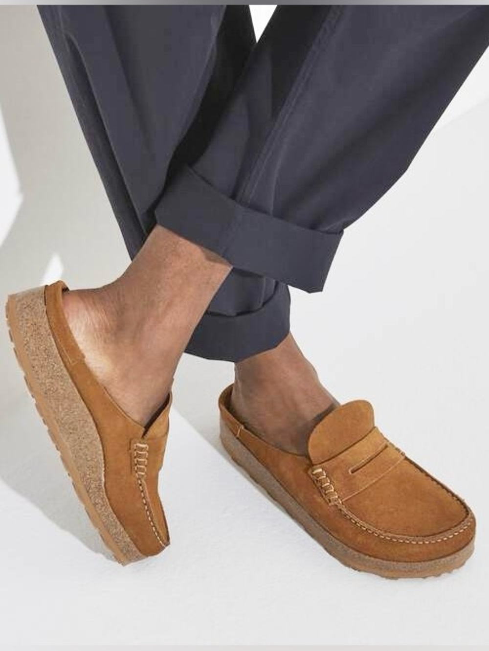Birkenstock Naples Mule Mink Suede Size 11